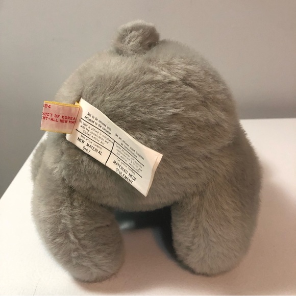 Vintage Dakin Fun Farm Grandpaw Bear Plush Grey Glasses Blue Sweater Tags - Picture 5 of 14